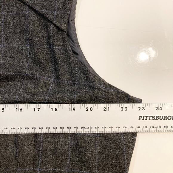 Nwot HOBBS London Dress 14 Wool Tweed Grey Plaid Check Shift”Karpoi”Lined Career - Picture 10 of 13
